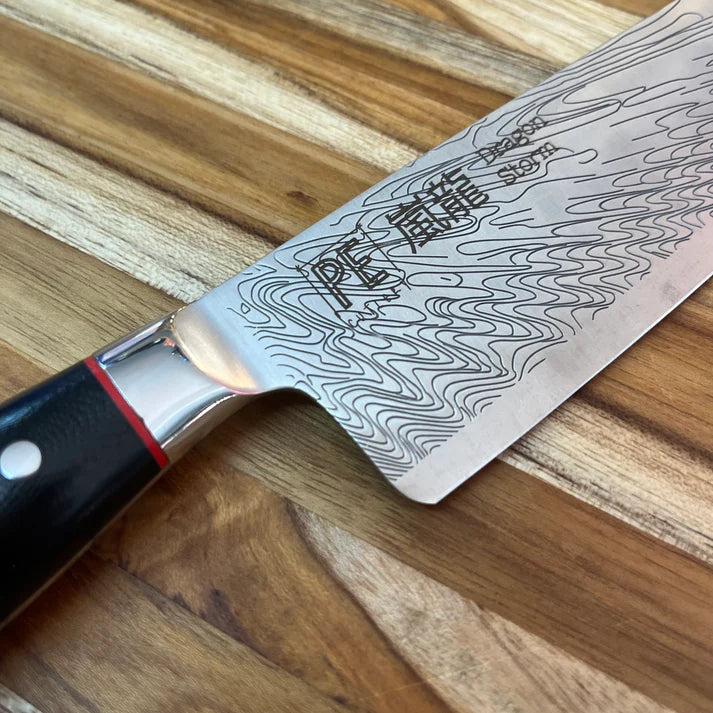 Perfect Edge Cutlery Dragon Storm 7" Santoku